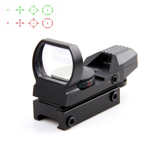 Hot 20mm Rail Riflescope Hunting Optics Holographic Red Dot Sight Reflex 4 Reticle Tactical Scope Hunting Gun Accessories