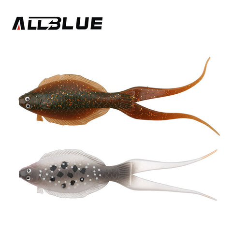 ALLBLUE New 3pcs/lot Soft Bait 12cm/8g Flatfish Fishing Lure Soft Silicone Bait Swimbaits Plastic Flounder  Lure Pasca Peche