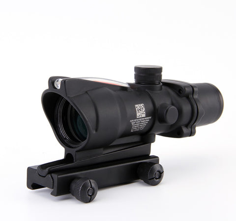 Trijicon ACOG 4X32 Fiber Source Red Illuminated Scope black color Tactical Hunting Riflescope