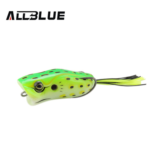 ALLBLUE High Quality Popper  Frog Lure 60mm/14g Snakehead Lure Topwater Simulation Frog Fishing Lure Soft Bass Bait