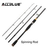 ALLBLUE 2017 New Fishing Rod Spinning Casting Rod 99% Carbon Fiber Telescopic 2.1M 2.4M 2.7M Fishing Travel Rod Tackle peche