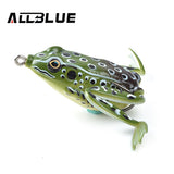 Allblue High Quality Kopper Live Target  Frog Lure 58mm/16g Snakehead Lure Topwater Simulation Frog Fishing Lure Soft Bass Bait
