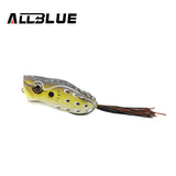 ALLBLUE High Quality Popper  Frog Lure 60mm/14g Snakehead Lure Topwater Simulation Frog Fishing Lure Soft Bass Bait