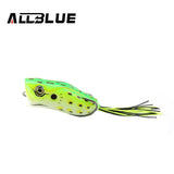 ALLBLUE High Quality Popper  Frog Lure 60mm/14g Snakehead Lure Topwater Simulation Frog Fishing Lure Soft Bass Bait
