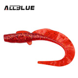 ALLBLUE 4pcs/lot Fishing Lure 115mm/13g Soft Bait Soft Lure Single Tail Grub Fish Minnow Isca Artificial