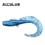 ALLBLUE 4pcs/lot Fishing Lure 115mm/13g Soft Bait Soft Lure Single Tail Grub Fish Minnow Isca Artificial