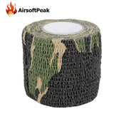 Army Elastic Stealth Tape Military Waterproof Camouflage Camo Wrap Tapes Paintball Gun Shooting Stretch Bandage Hunting Tools
