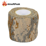 Army Elastic Stealth Tape Military Waterproof Camouflage Camo Wrap Tapes Paintball Gun Shooting Stretch Bandage Hunting Tools