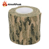 Army Elastic Stealth Tape Military Waterproof Camouflage Camo Wrap Tapes Paintball Gun Shooting Stretch Bandage Hunting Tools
