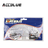 ALLBLUE Soft Bait 4pcs/lot 12.5cm 6g Single Tail Grub Minnow Fishing Lure isca artificial