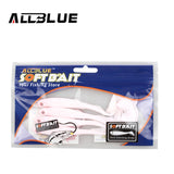 ALLBLUE Soft Bait 4pcs/lot 12.5cm 6g Single Tail Grub Minnow Fishing Lure isca artificial
