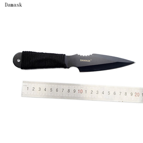 Damask Brand Stainless Steel Hunting Knives Excellent Quality Fixed Blade Knife Creative Gift New Camping Tools 1 Piece Hot Sale
