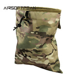 AIRSOFTPEAK Tactical Mag Dump Pouch Airsoft Paintball Military Recovery Molle Magazine Pouch Hunting Slingshot Ammo Bags