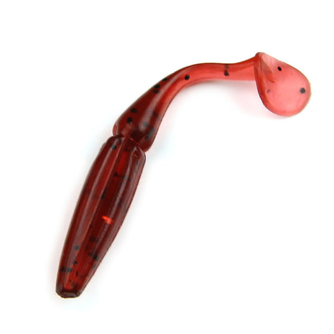 10X 2.16" Soft Super Fishing T Tail Soft Worm Fishing Lures Bait Fishing Tackle