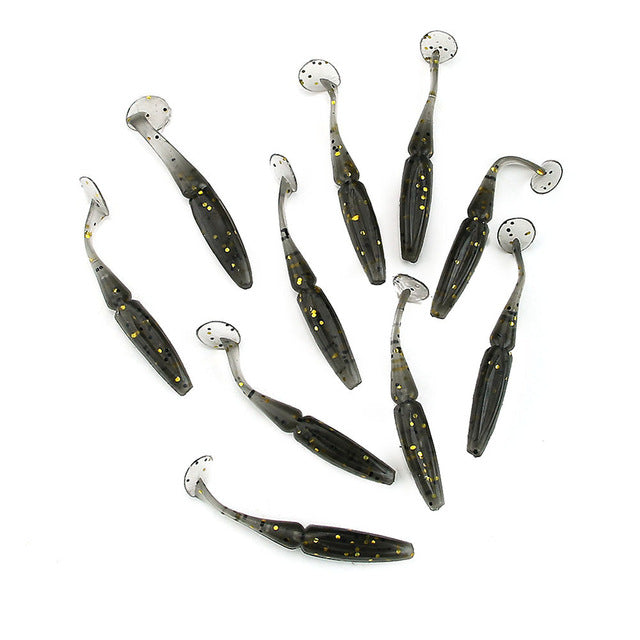 10X 2.16 Soft Super Fishing T Tail Soft Worm Fishing Lures Bait