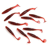 10X 2.16" Soft Super Fishing T Tail Soft Worm Fishing Lures Bait Fishing Tackle