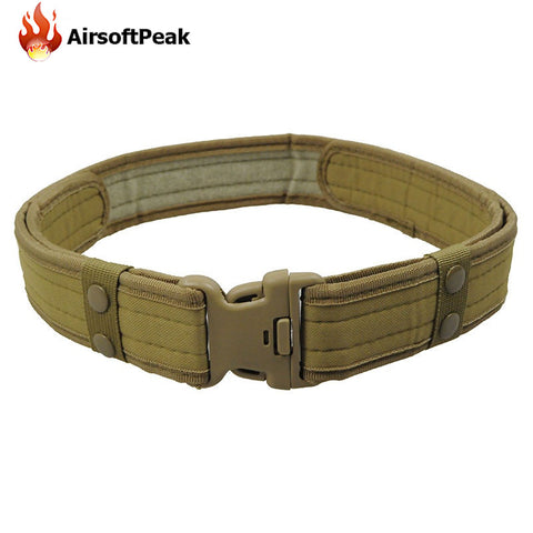 Shooting Outdoor Sport Hunting Adjustable Men Belt Camping Equipment Sport Airsoft Paintball Canvas Belt Tactical Waistband