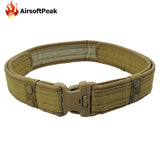 Shooting Outdoor Sport Hunting Adjustable Men Belt Camping Equipment Sport Airsoft Paintball Canvas Belt Tactical Waistband