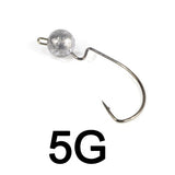 DAGEZI 5pcs/lot crank Jig head hook 3.5g 5g 7g fishing hook lead Jig lure hard baits soft worm fishing tackle accessories