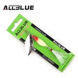 ALLBLUE Long Casting Minnow Super Spinner 12g Spinners Fishing Lure Longcast Artificial Bait 4 Colors Available Peche
