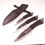 Hot 3pcs throw knife Tactical Fixed Blade Pocket Knife Survival Outdoor Hunting Camping Knives Knife tools with Sheath karambit
