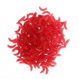 200Pcs/lot 4 Colors Soft Fishing Lures Maggots Worms Bread Bug Bionic Grubs Trout Baits Tackle Pesca iscas Artificias Lures