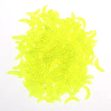 200Pcs/lot 4 Colors Soft Fishing Lures Maggots Worms Bread Bug Bionic Grubs Trout Baits Tackle Pesca iscas Artificias Lures