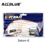 ALLBLUE 6pcs/lot Soft Bait Saturn Worm 9g 10.5cm Flexible Curly Tail Grub Silicone Lure for Fishing Peche