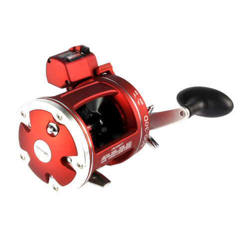 Full metal  Red Right  Hand Bait Casting Fishing Reel with counter 12BB High-strength body  cast drum wheel