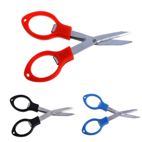Hot Sale Mini Stainless Steel Fish Use Scissors Accessories Foldable Fishing Line Scissors Cut Clipper Fishing Scissor Tackle