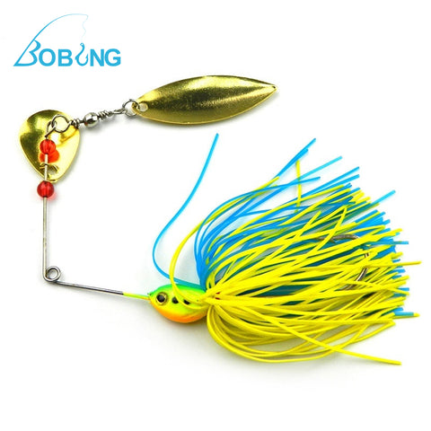 Bobing NEW STYLE 15g spinner bait fishing lure spoon Fresh Water Shallow Water Bass Minnow spinnerbait lures fishing tackle hook