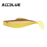ALLBLUE  20cm Monster Shad Soft Bait Fishing Lure 3D Eyes Soft Silicone Baits 7.9 in Twister Paddle Swimbaits Plastic Lure Pasca