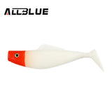 ALLBLUE  20cm Monster Shad Soft Bait Fishing Lure 3D Eyes Soft Silicone Baits 7.9 in Twister Paddle Swimbaits Plastic Lure Pasca