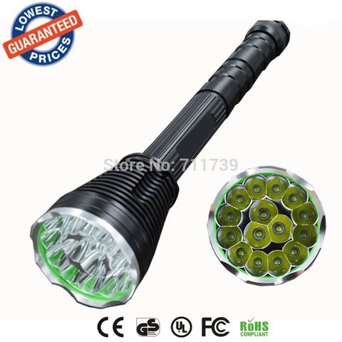 AloneFire HF15-1 15T6 Super Bright 18000LM 15 x CREE XM-L2 LED Light Waterproof Flashlight Hunting lamp