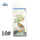 DAGEZI Soft Luminous shrimps New 5pcs/set   Fishing Lure  Luminous Shrimp Bait Jigs Lure soft lure Worm Fake lure 5 size