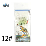 DAGEZI Soft Luminous shrimps New 5pcs/set   Fishing Lure  Luminous Shrimp Bait Jigs Lure soft lure Worm Fake lure 5 size
