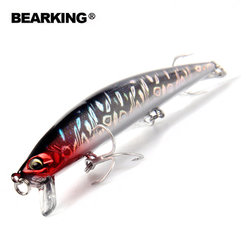 BearKing Retail A+  fishing lures 2016 Hot-selling   140mm/18g, slim size minnow crank popper penceil bait good quality
