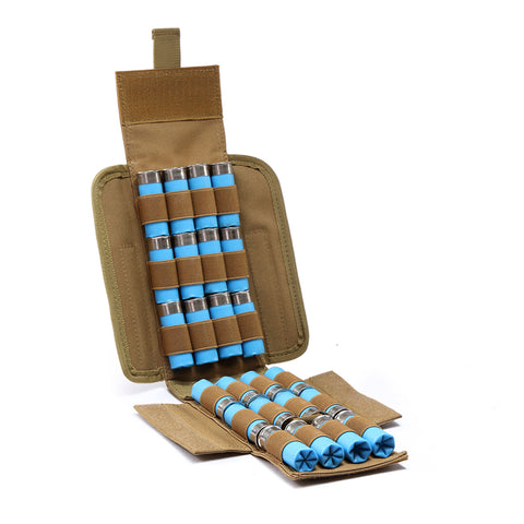 Hunting Ammo Bags 25 Round 12GA 12 Gauge Ammo Shells Shotgun Reload Magazine Pouches Molle Bag