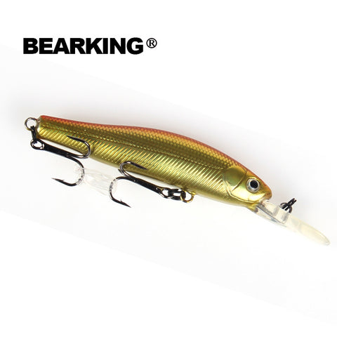Retail 2017  Hot model: A+ fishing lures, 8colors for choose mini crank 70mm 5.8g bearking suspending dive 1m minnow hard bait