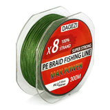 DAGEZI 8 strand 300m/330YDS With Gift  Super Strong  10-80LB brand fishing lines 100% PE Braided Fishing Line smooth line