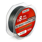 DAGEZI 8 strand 300m/330YDS With Gift  Super Strong  10-80LB brand fishing lines 100% PE Braided Fishing Line smooth line