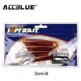 ALLBLUE 8pcs/lot 8cm 2g Silicone Ribbed Body Curly Tail Soft Lure Curltail Grub Artificial Bait for Bass&Perch&Pike Fishing Lure