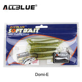 ALLBLUE 8pcs/lot 8cm 2g Silicone Ribbed Body Curly Tail Soft Lure Curltail Grub Artificial Bait for Bass&Perch&Pike Fishing Lure