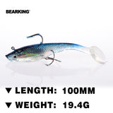 Bearking hot LURE JXJ 15-10  Fishing Lure 4PCS 19.4g 100MM Soft bait Carp Crankbait with Treble Tackle Hooks Fishing accessorie