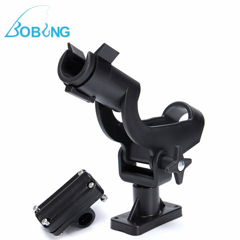 Bobing Adjustable Rotatable Plastic Fishing Rod Fence Mount Holder Bracket Boat Canoeing Rowing Mount Kit Kayak Side Tackle