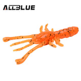 ALLBLUE 6pcs/Lot Custom Baits Super Craws Soft Fishing Lure For Fishing Soft Bait Shrimp Bass Bait Peche Fishing Tackle