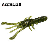 ALLBLUE 6pcs/Lot Custom Baits Super Craws Soft Fishing Lure For Fishing Soft Bait Shrimp Bass Bait Peche Fishing Tackle