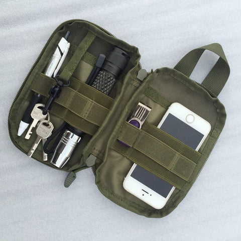 Hot Promotions Outdoor Tactical Waist Solid Sports Hunting Pack Belt Bag EDC Camping Hiking Phone Pouch Wallet