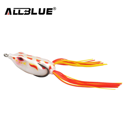 ALLBLUE High Quality Kopper Live Target  Frog Lure 50mm/6g Topwater Simulation Frog Snakehead Lure Fishing Lure Soft Bass Bait