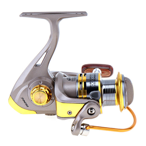 Yumoshi 1000-7000 Series 8 Ball Bearings 5.1:1 Spinning Fishing Reel with Foldable Handle and Metal Line Cup